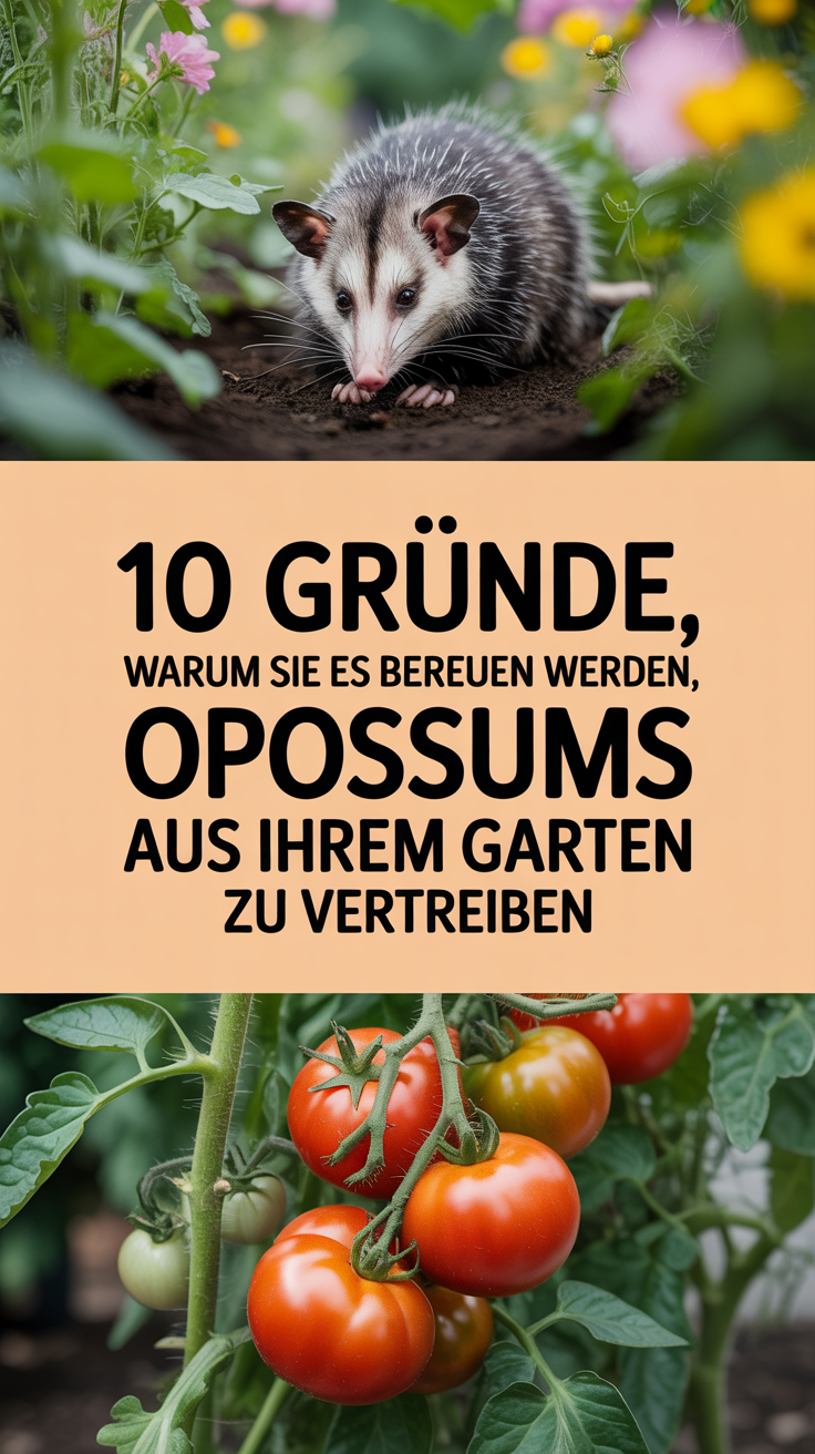 10 Gründe, warum Sie es bereuen werden, Opossums aus Ihrem Garten zu vertreiben