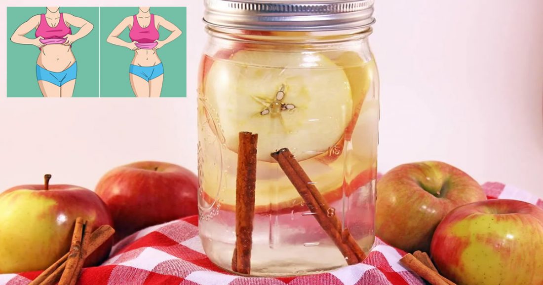 Eau pomme et cannelle pour se débarrasser de 4 kilos par semaine
