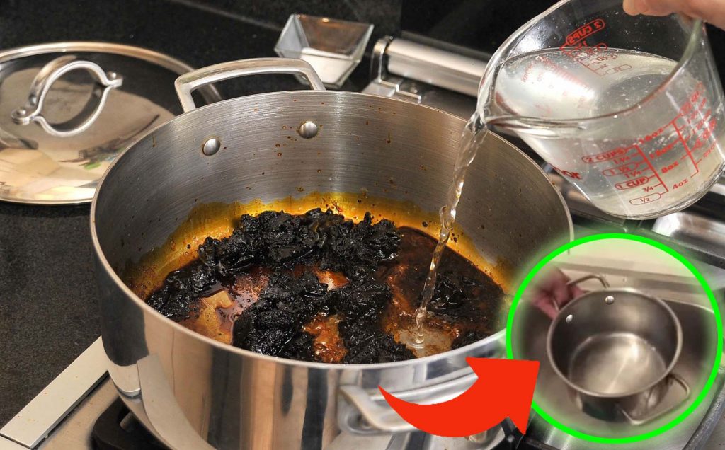 Angebrannter Topf, Kratzen bringt nichts | So gelingt das Entfernen von angebrannten Speiseresten – unglaublich!