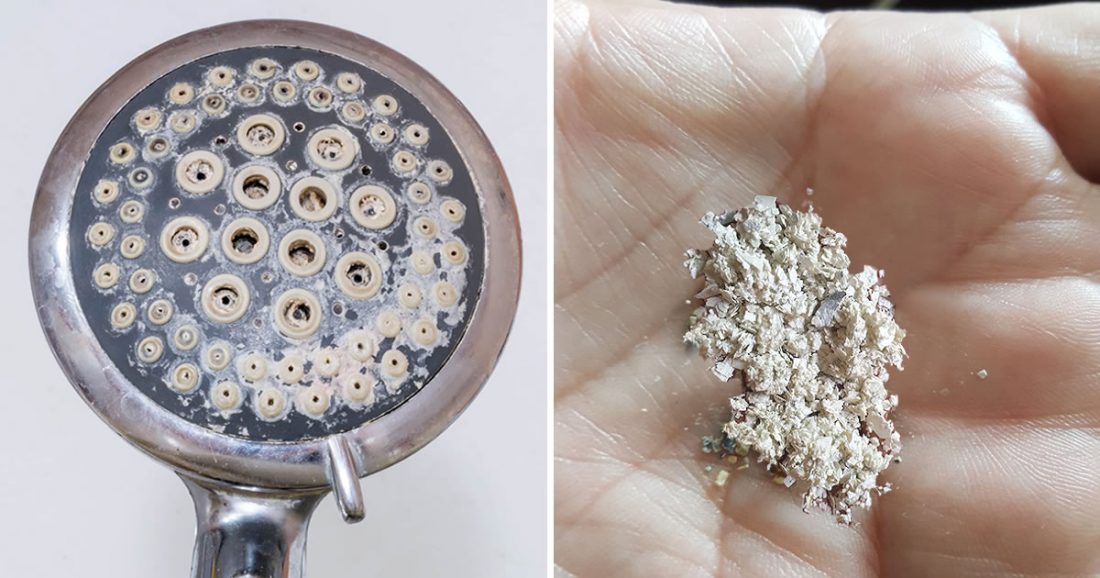 Astuce facile et peu coûteuse pour déboucher les trous de la pomme de douche