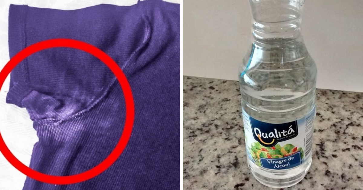 Wie man Deo-Flecken mit Essig aus der Kleidung entfernt