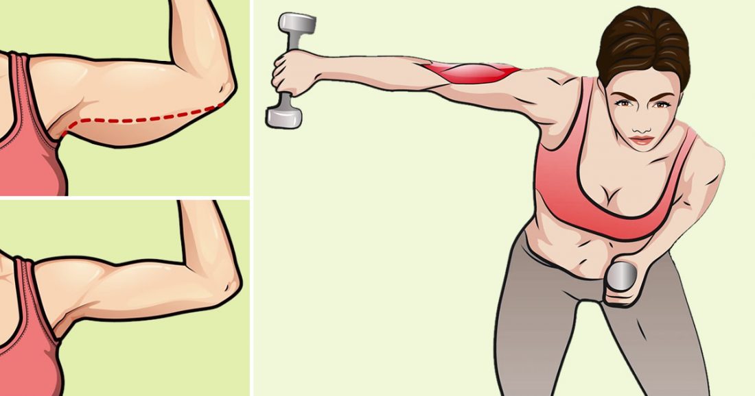 Schlaffe Arme mit hängender Haut: 4 Übungen, die sie in wenigen Tagen straffen