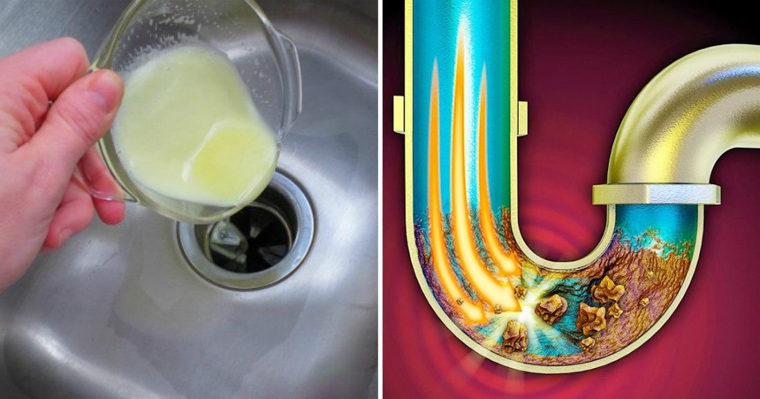 Die „kraftvolle“, natürliche und selbstgemachte Mischung, um ein verstopftes Rohr in 10 Sekunden frei zu machen