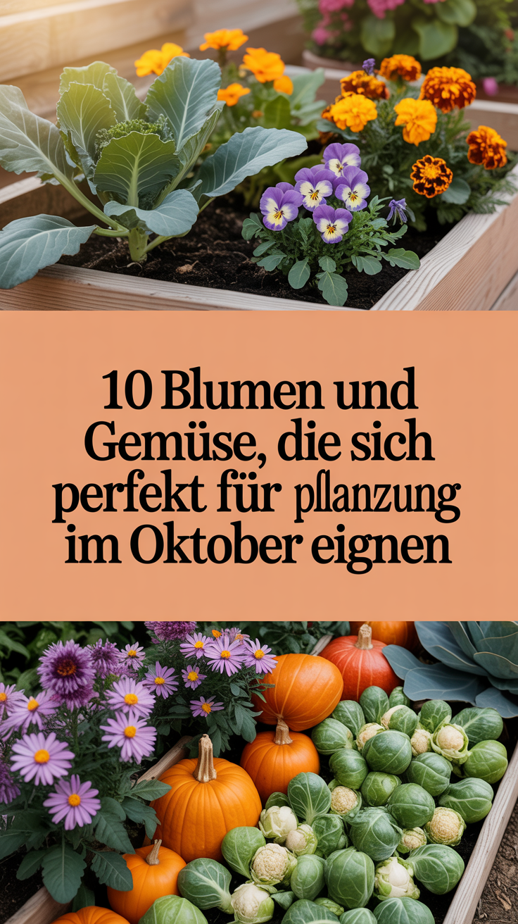 10 Blumen und Gemüse, die sich perfekt für die Pflanzung im Oktober eignen