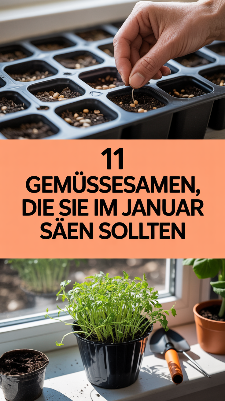 11 Gemüsesamen, die Sie im Januar säen sollten