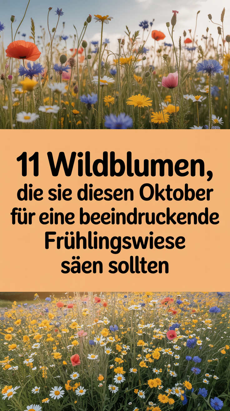 11 Wildblumen, die Sie diesen Oktober für eine beeindruckende Frühlingswiese säen sollten