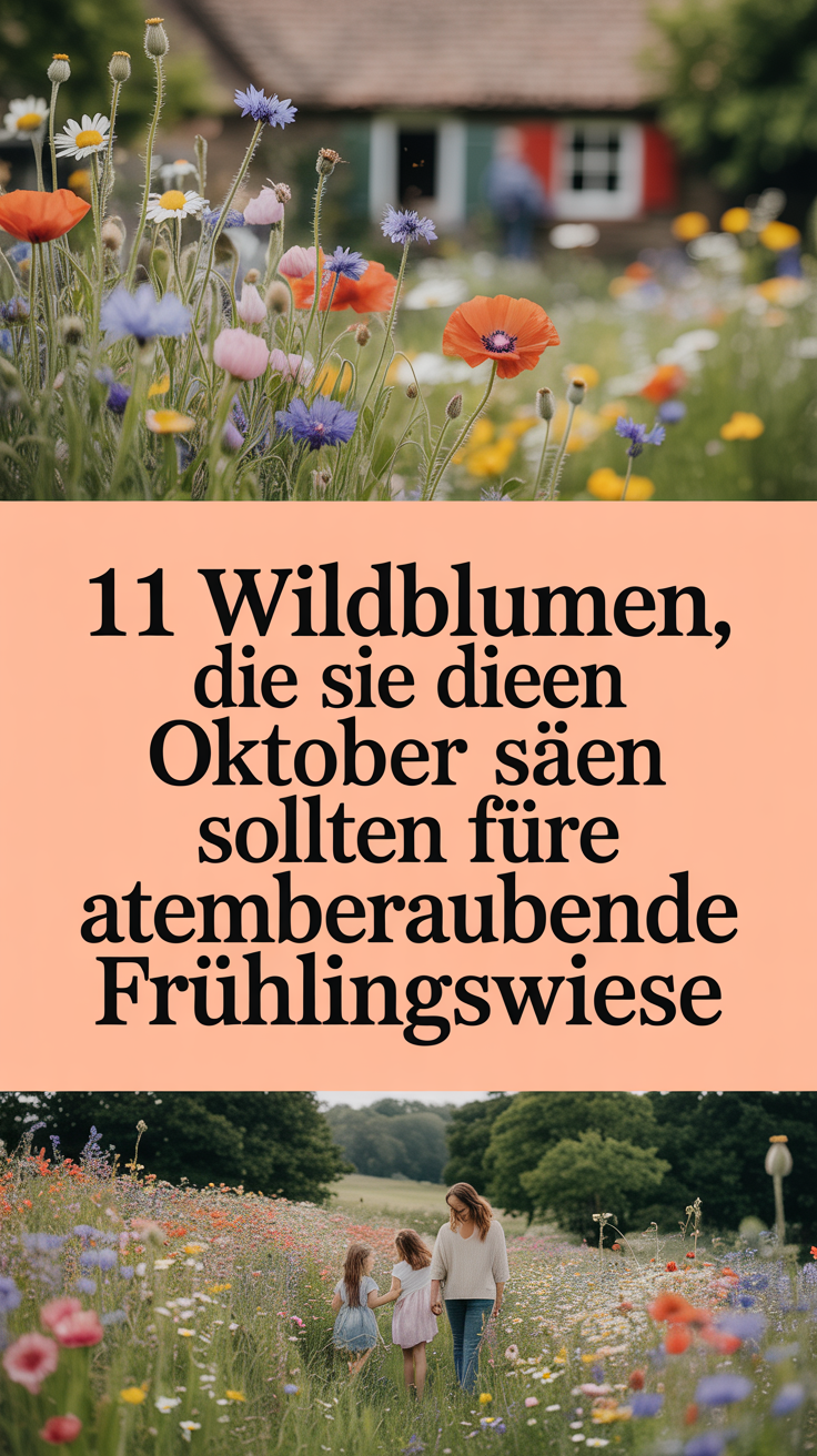 11 Wildblumen, die Sie diesen Oktober säen sollten für eine atemberaubende Frühlingswiese