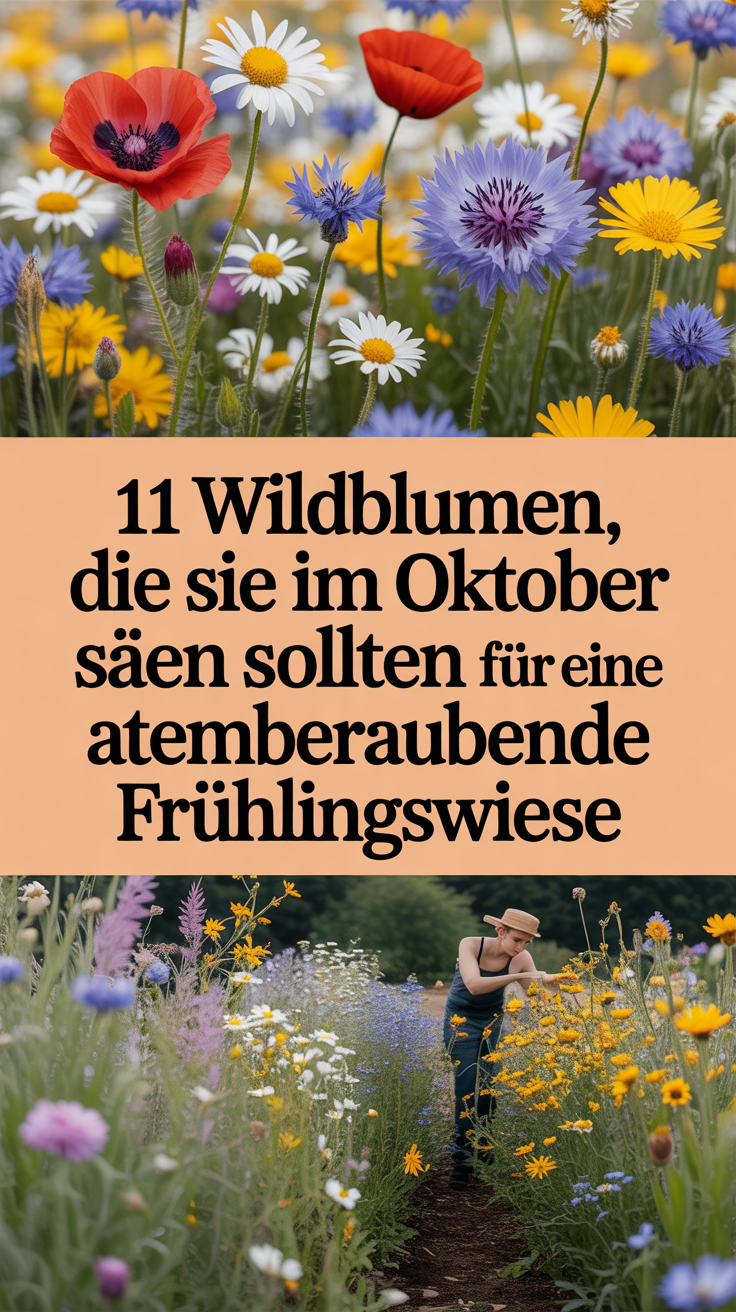 11 Wildblumen, die Sie im Oktober säen sollten für eine atemberaubende Frühlingswiese