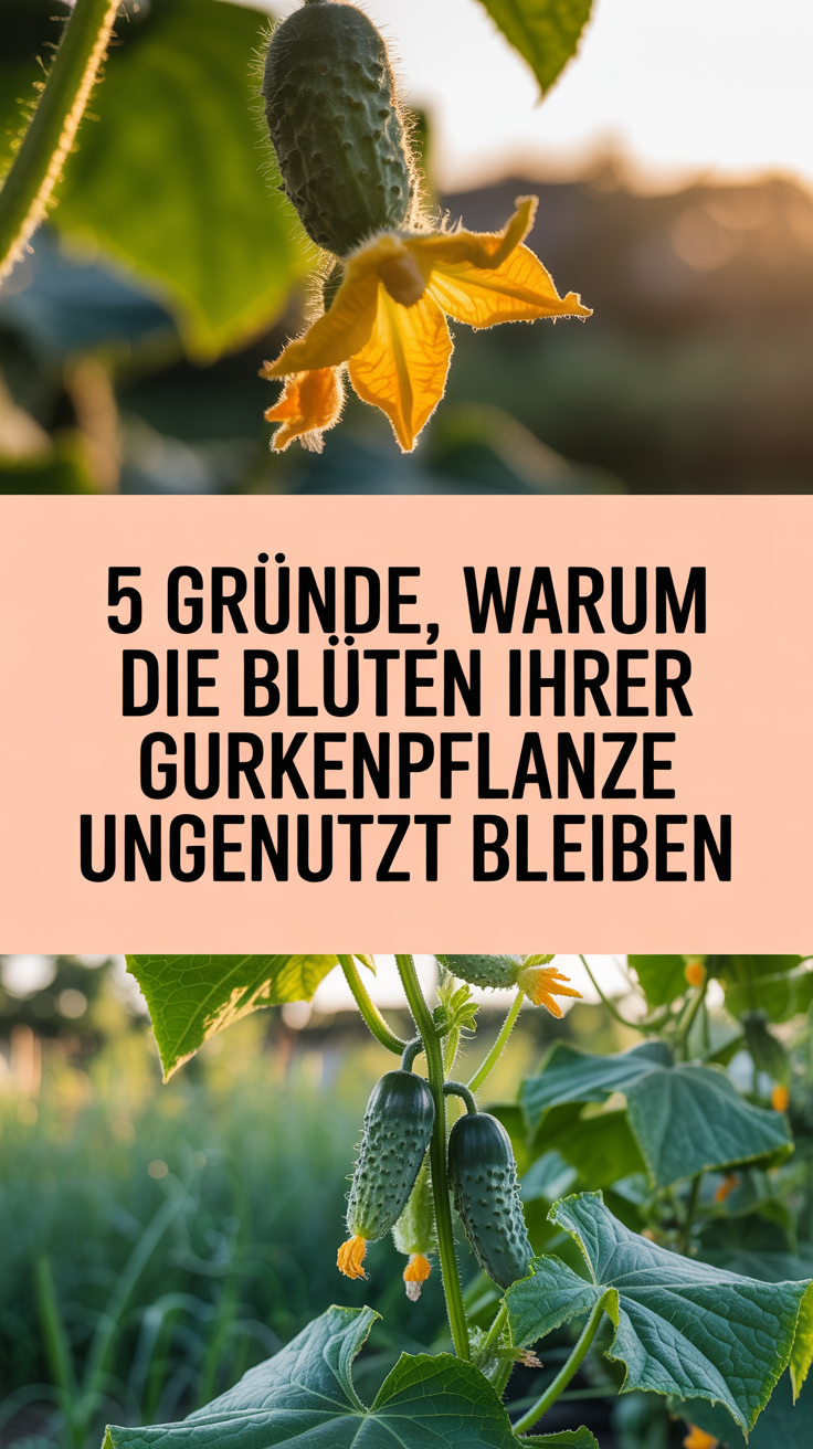 5 Gründe, warum die Blüten Ihrer Gurkenpflanze ungenutzt bleiben