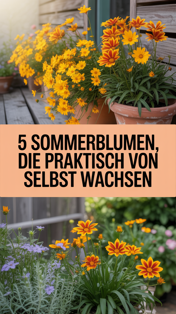 5 Sommerblumen, die praktisch von selbst wachsen