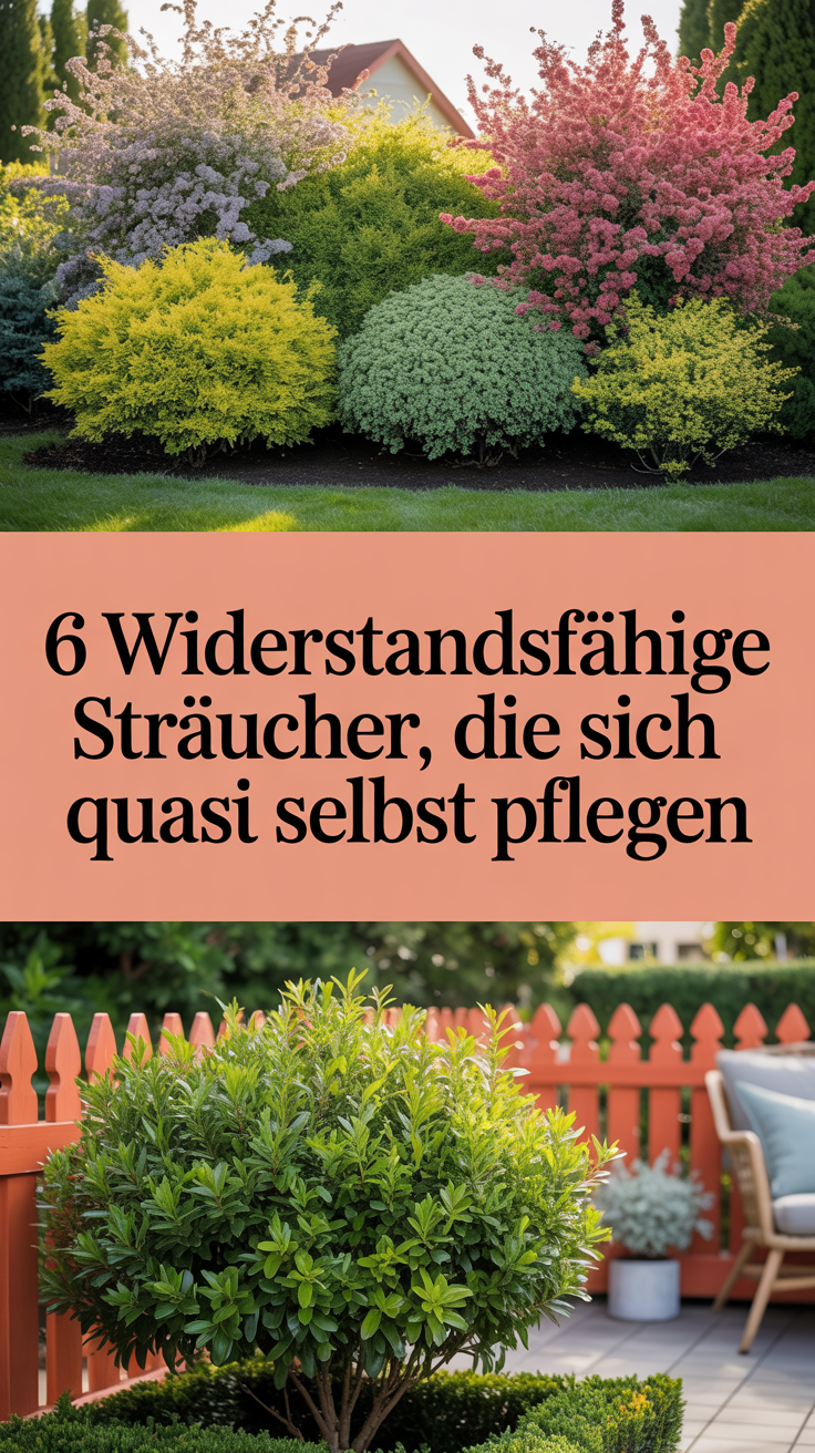 6 widerstandsfähige Sträucher, die sich quasi selbst pflegen