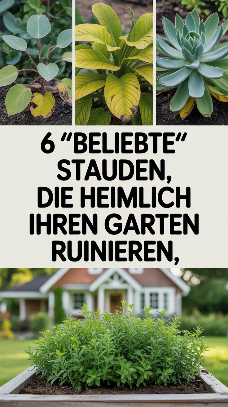6 „beliebte“ Stauden, die heimlich Ihren Garten ruinieren