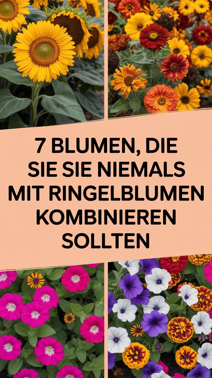 7 Blumen, die Sie NIEMALS mit Ringelblumen kombinieren sollten