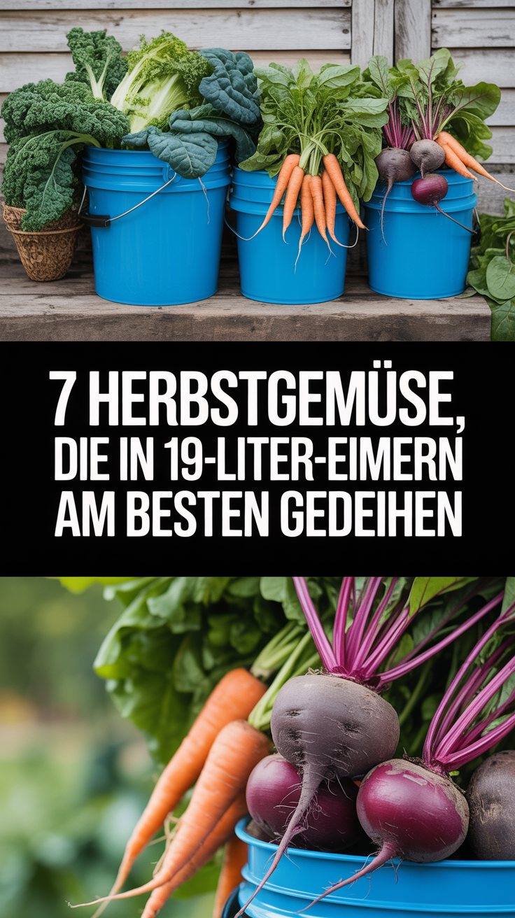 7 Herbstgemüse, die in 19-Liter-Eimern am besten gedeihen