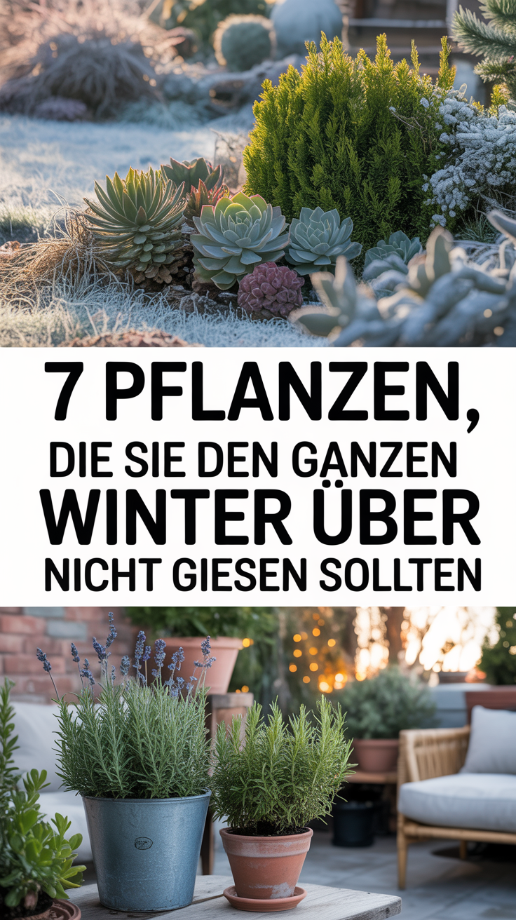 7 Pflanzen, die Sie den ganzen Winter über nicht gießen sollten