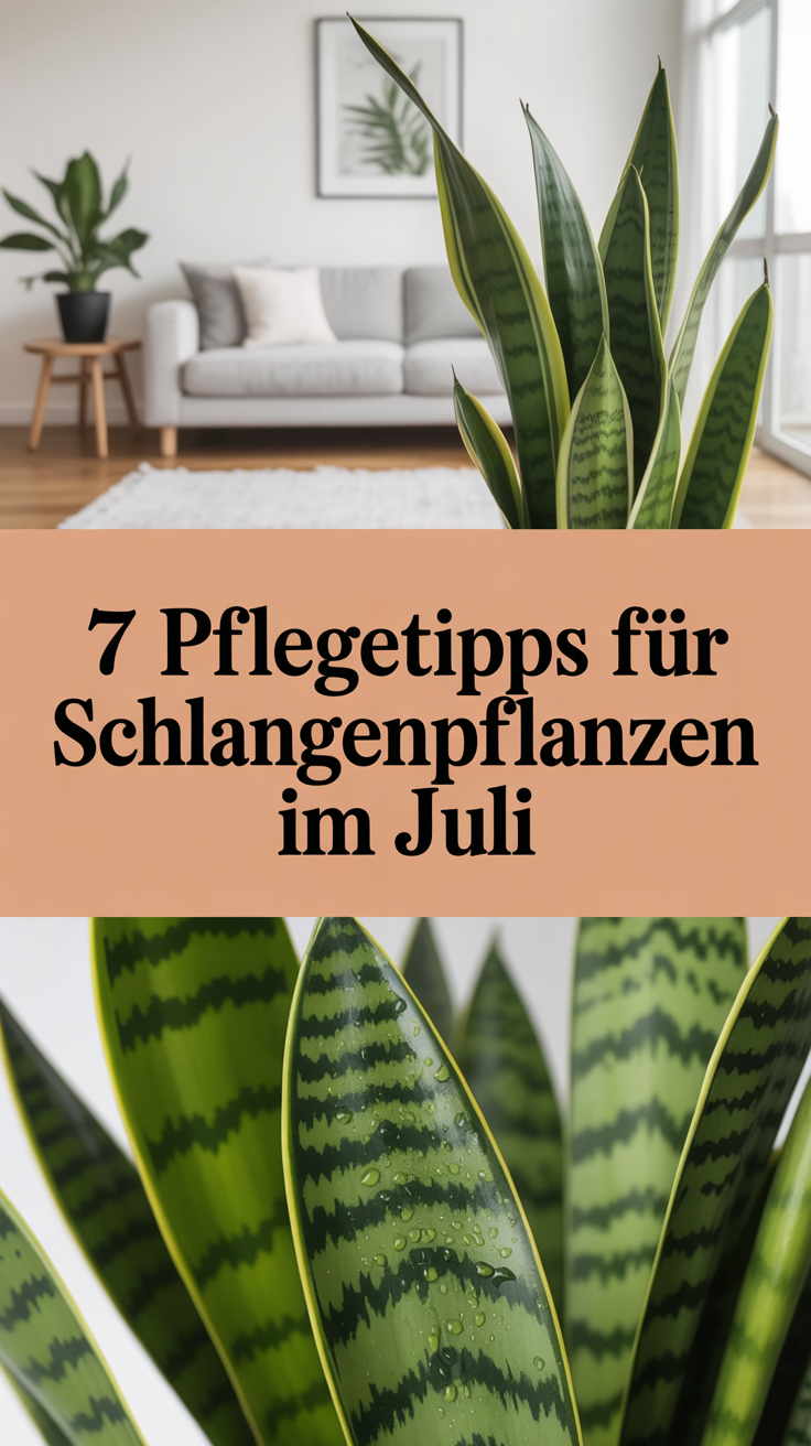 7 Pflegetipps für Schlangenpflanzen im Juli