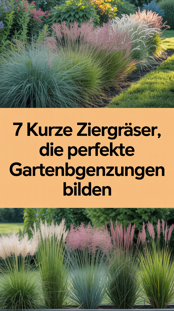 7 kurze Ziergräser, die perfekte Gartenbegrenzungen bilden