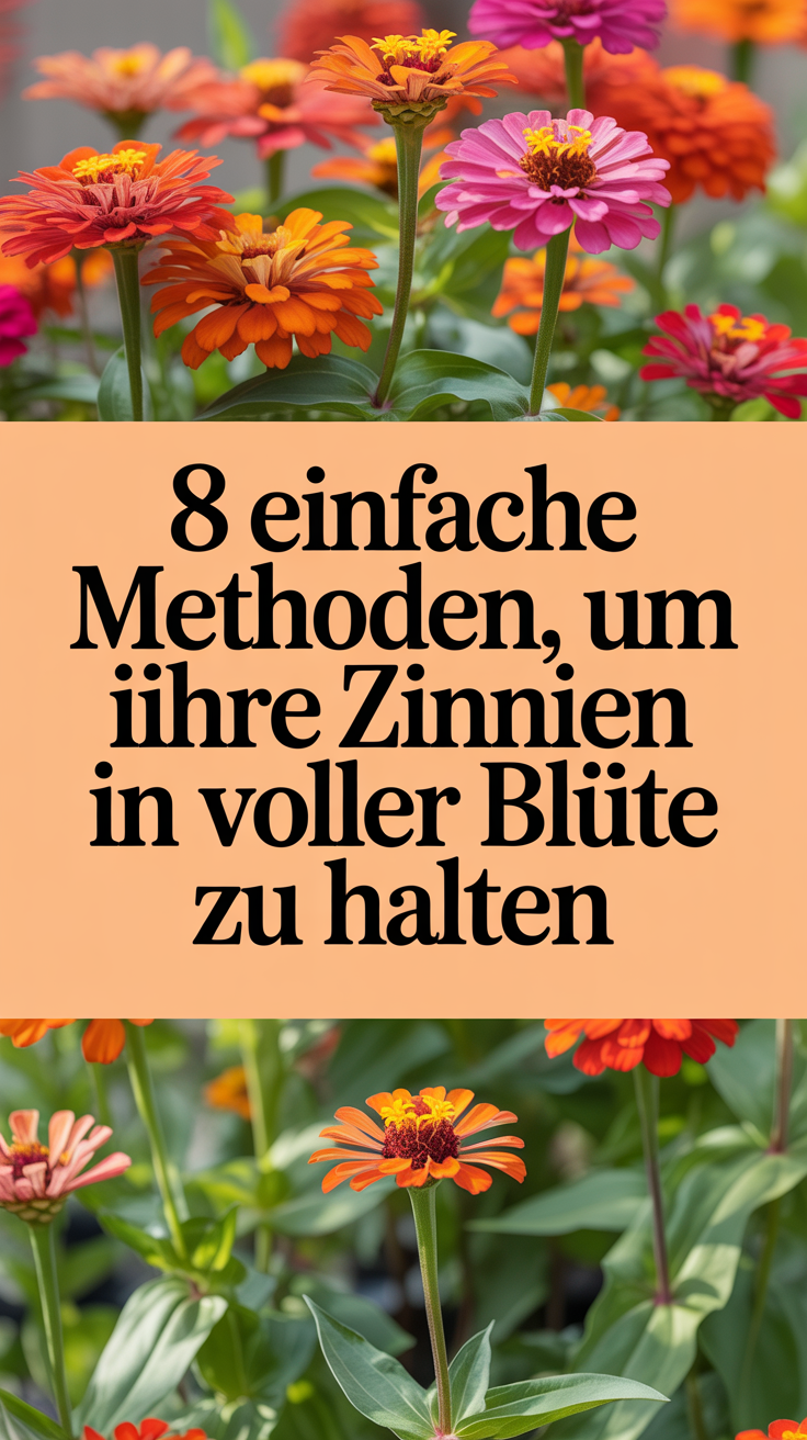 8 einfache Methoden, um Ihre Zinnien in voller Blüte zu halten
