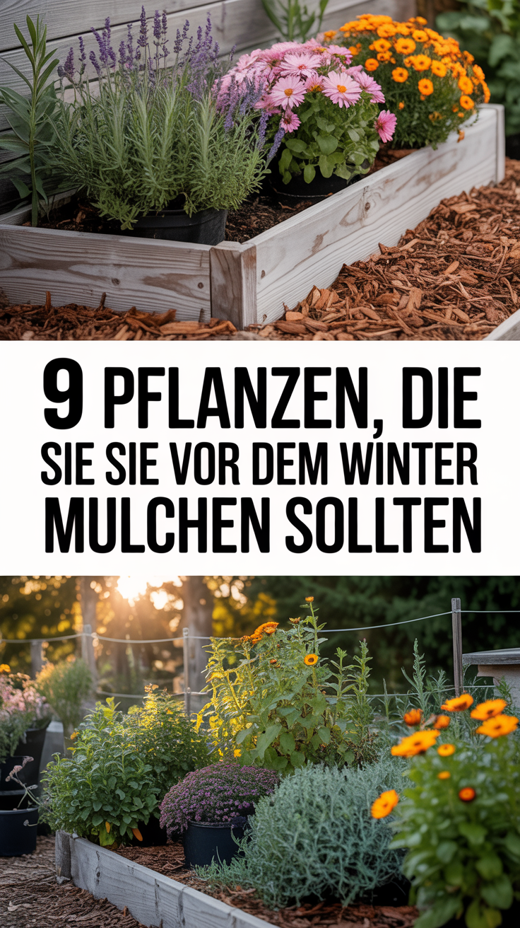 9 Pflanzen, die Sie vor dem Winter mulchen sollten