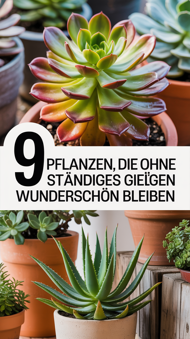 9 Pflanzen, die ohne ständiges Gießen wunderschön bleiben