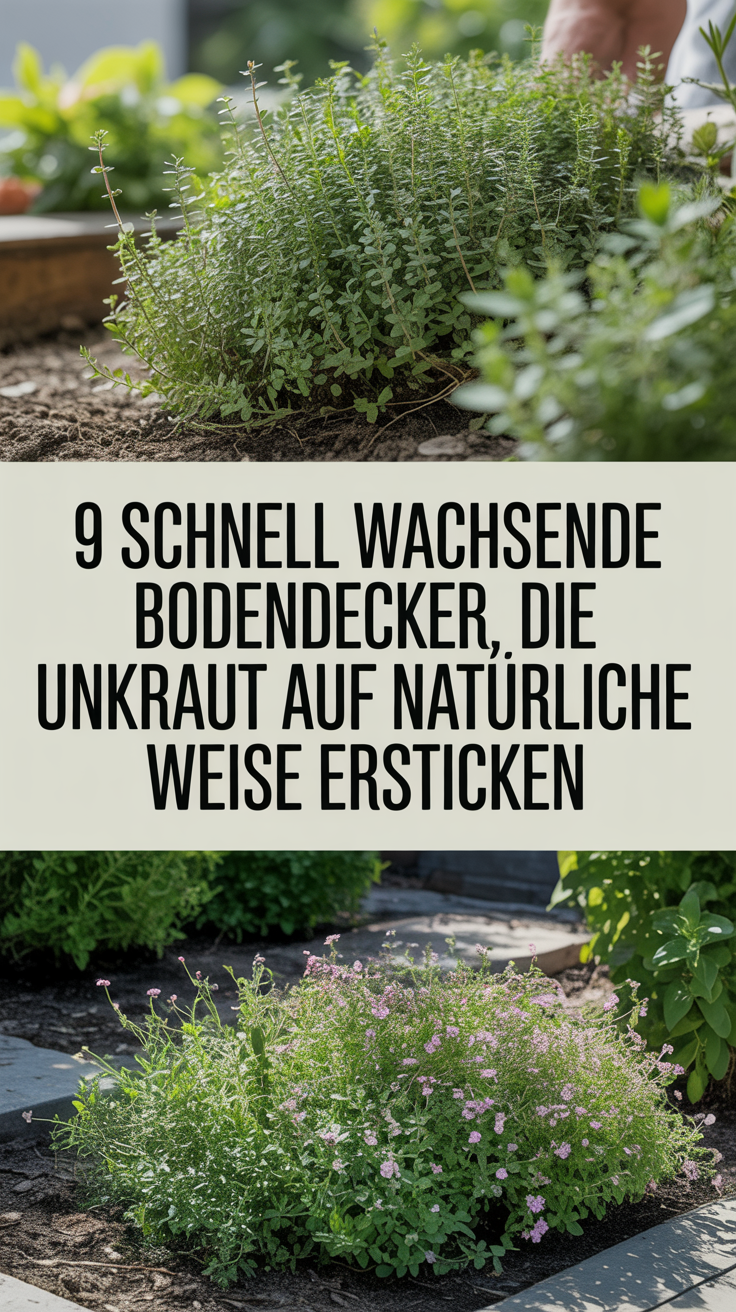 9 Schnell wachsende Bodendecker, die Unkraut auf natürliche Weise ersticken