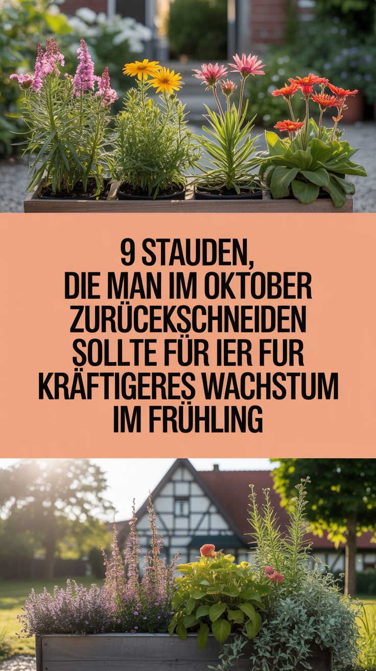 9 Stauden, die man im Oktober zurückschneiden sollte für kräftigeres Wachstum im Frühling