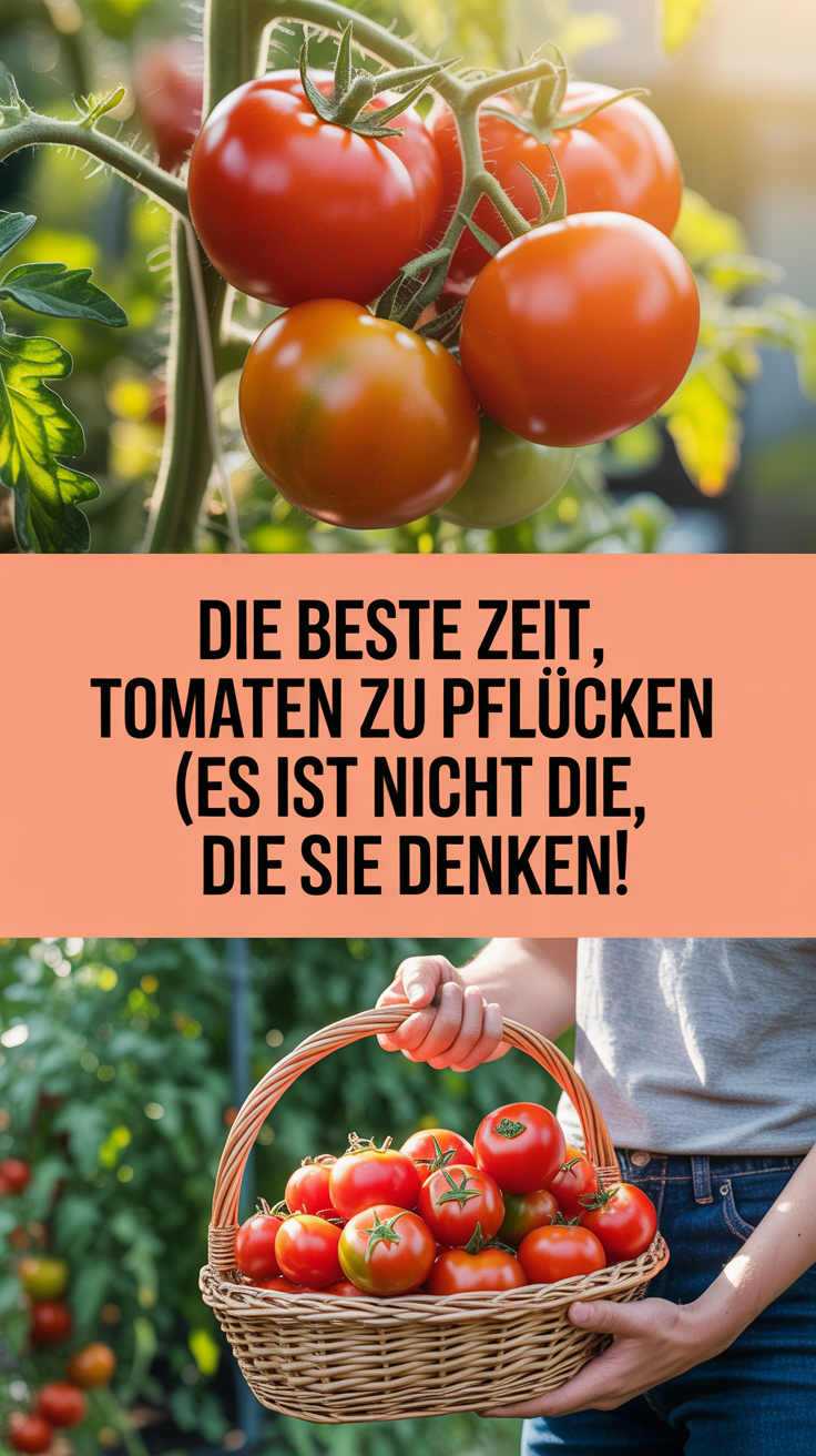 Die beste Zeit, Tomaten zu pflücken (es ist nicht die, die Sie denken!)