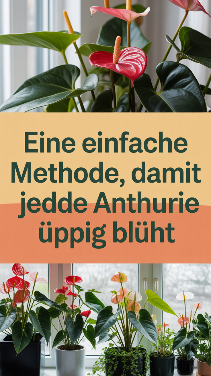 Eine einfache Methode, damit jede Anthurie üppig blüht