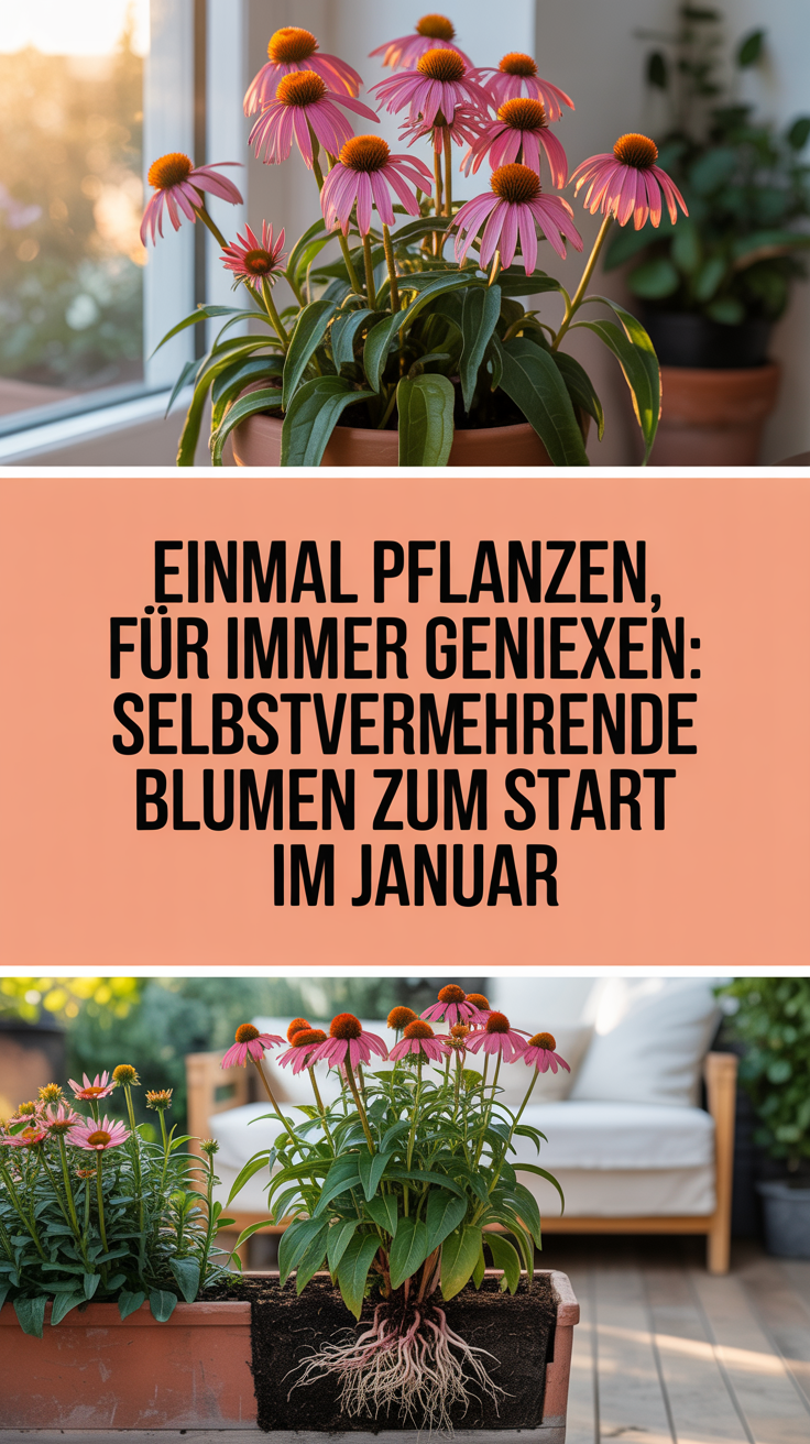 Einmal pflanzen, für immer genießen: Selbstvermehrende Blumen zum Start im Januar