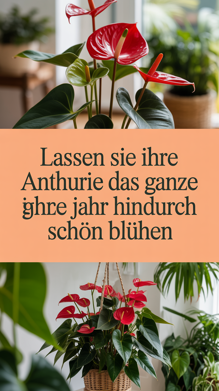 Lassen Sie Ihre Anthurie das ganze Jahr hindurch schön blühen