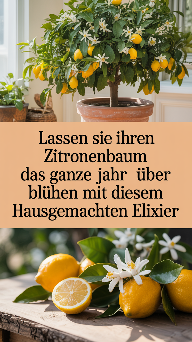 Lassen Sie Ihren Zitronenbaum das ganze Jahr über blühen mit diesem hausgemachten Elixier