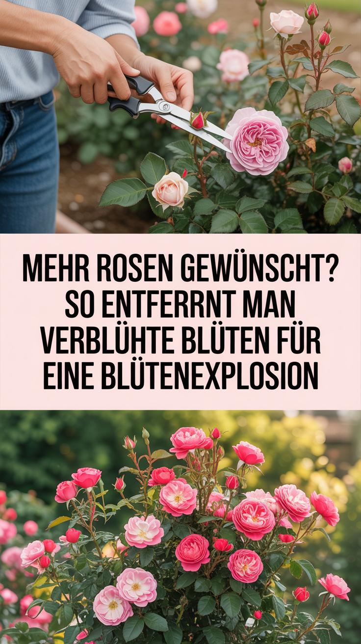 Mehr Rosen gewünscht? So entfernt man verblühte Blüten für eine Blütenexplosion