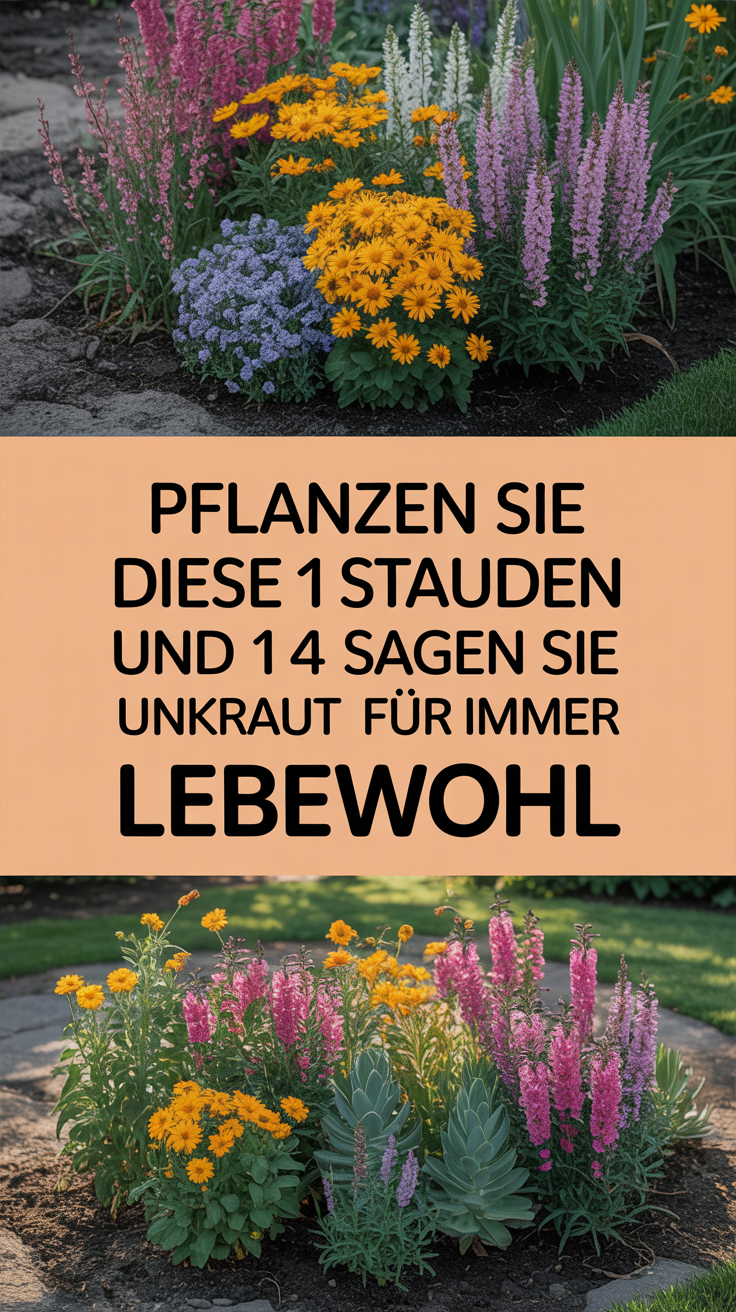 Pflanzen Sie diese 14 Stauden und sagen Sie Unkraut für immer Lebewohl