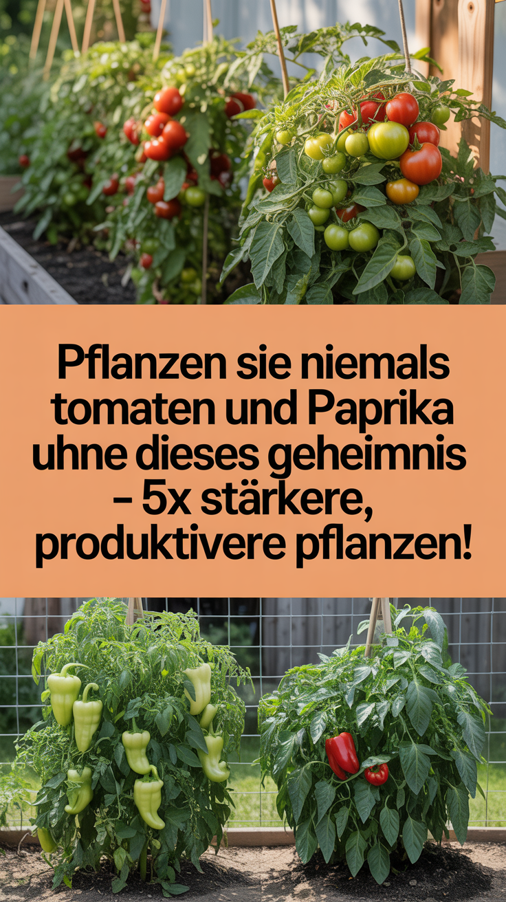Pflanzen Sie niemals Tomaten und Paprika ohne dieses Geheimnis – 5x stärkere, produktivere Pflanzen!