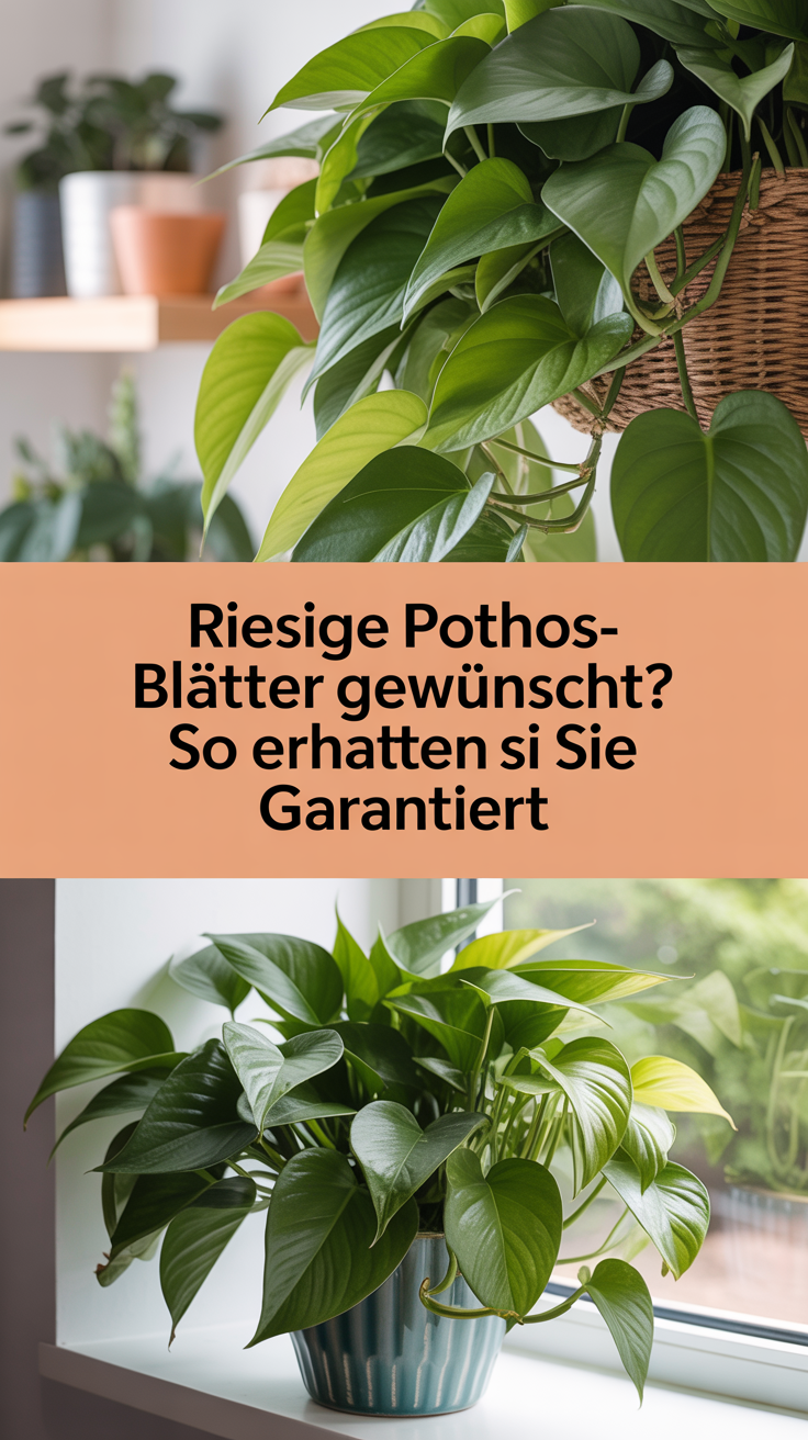 Riesige Pothos-Blätter gewünscht? So erhalten Sie sie garantiert