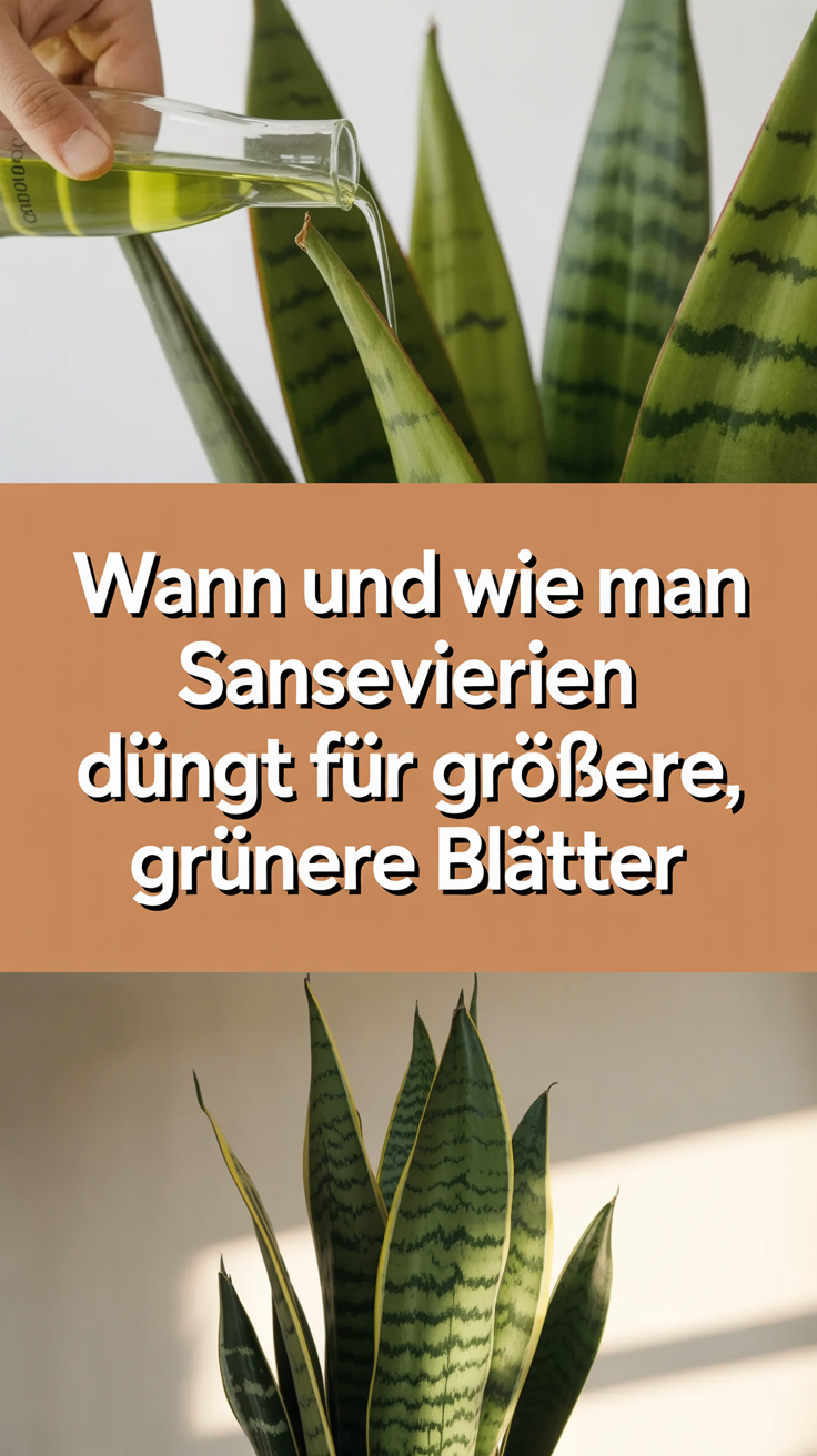 Wann und wie man Sansevierien düngt für größere, grünere Blätter