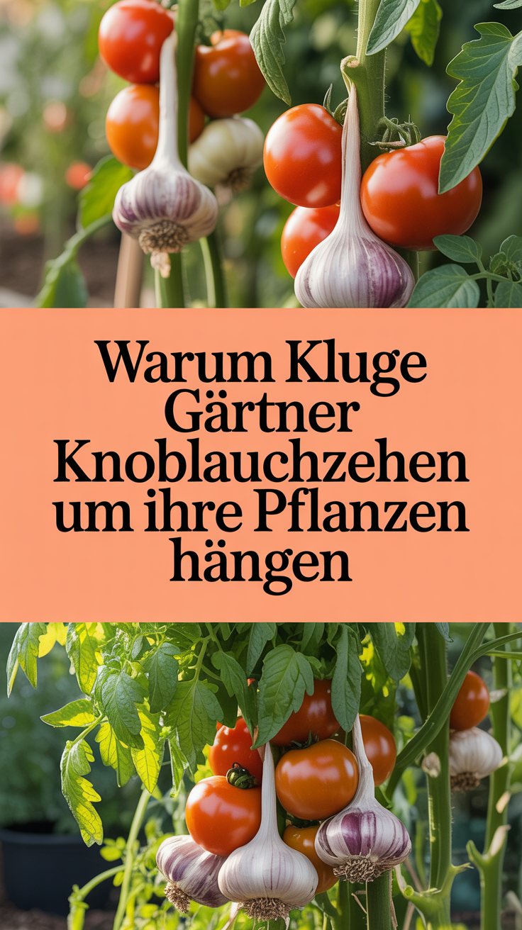 Warum kluge Gärtner Knoblauchzehen um ihre Pflanzen hängen