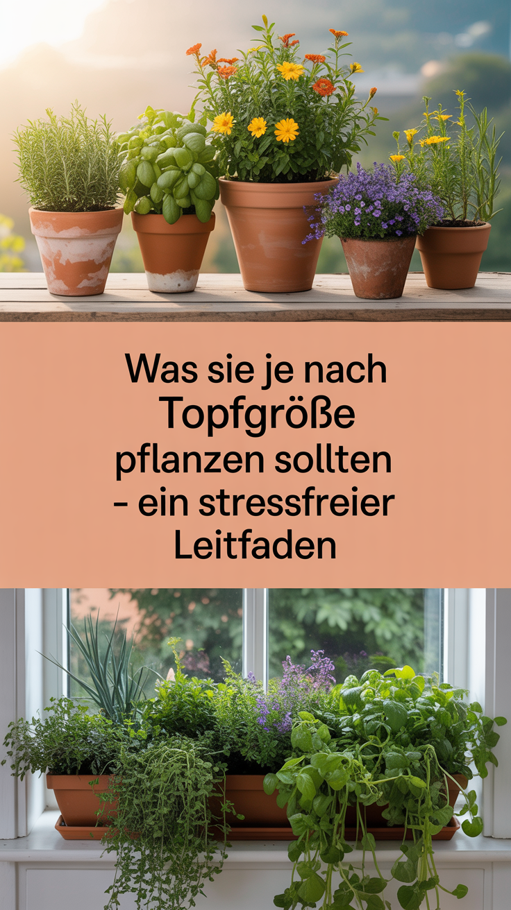 Was Sie je nach Topfgröße pflanzen sollten – Ein stressfreier Leitfaden