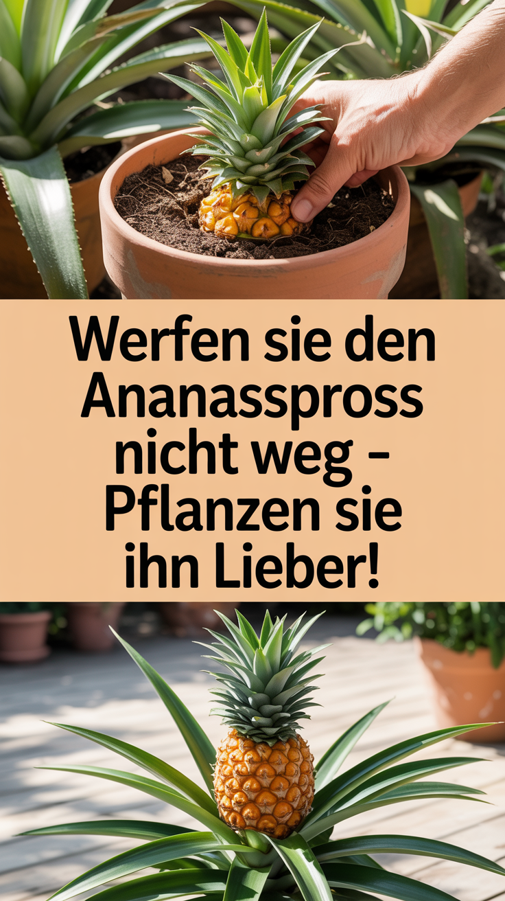 Werfen Sie den Ananasspross nicht weg – pflanzen Sie ihn lieber!