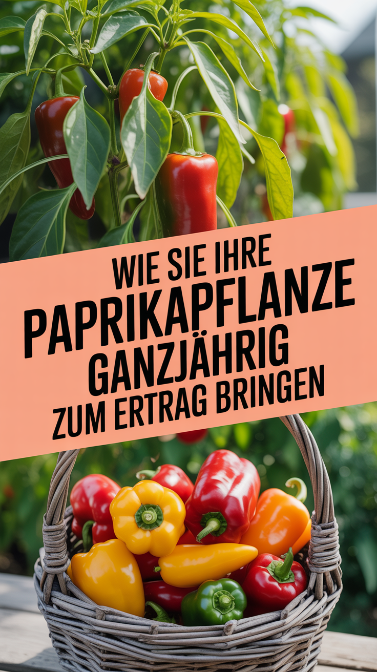 Wie Sie Ihre Paprikapflanze ganzjährig zum Ertrag bringen