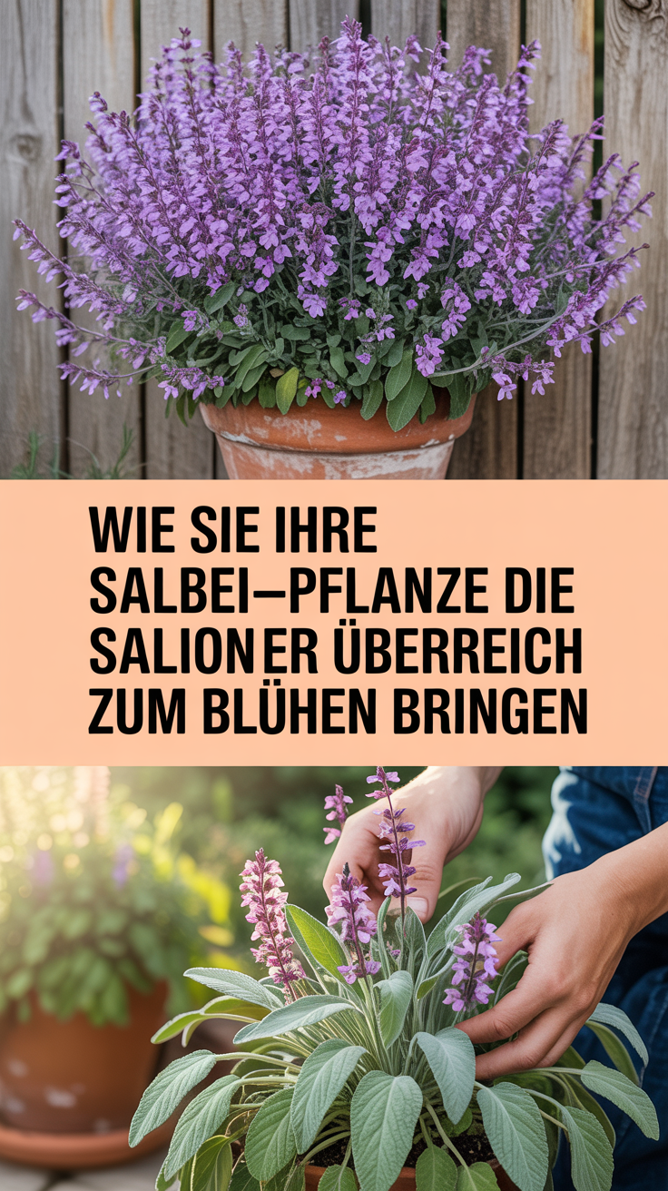 Wie Sie Ihre Salbei-Pflanze die ganze Saison über überreich zum Blühen bringen