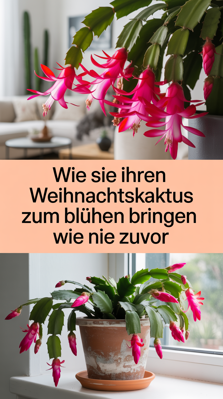 Wie Sie Ihren Weihnachtskaktus zum Blühen bringen wie nie zuvor