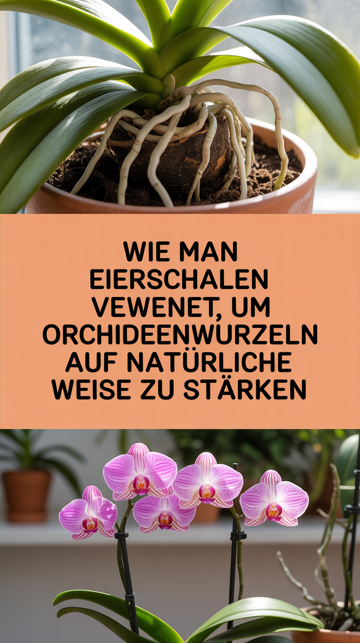 Wie man Eierschalen verwendet, um Orchideenwurzeln auf natürliche Weise zu stärken