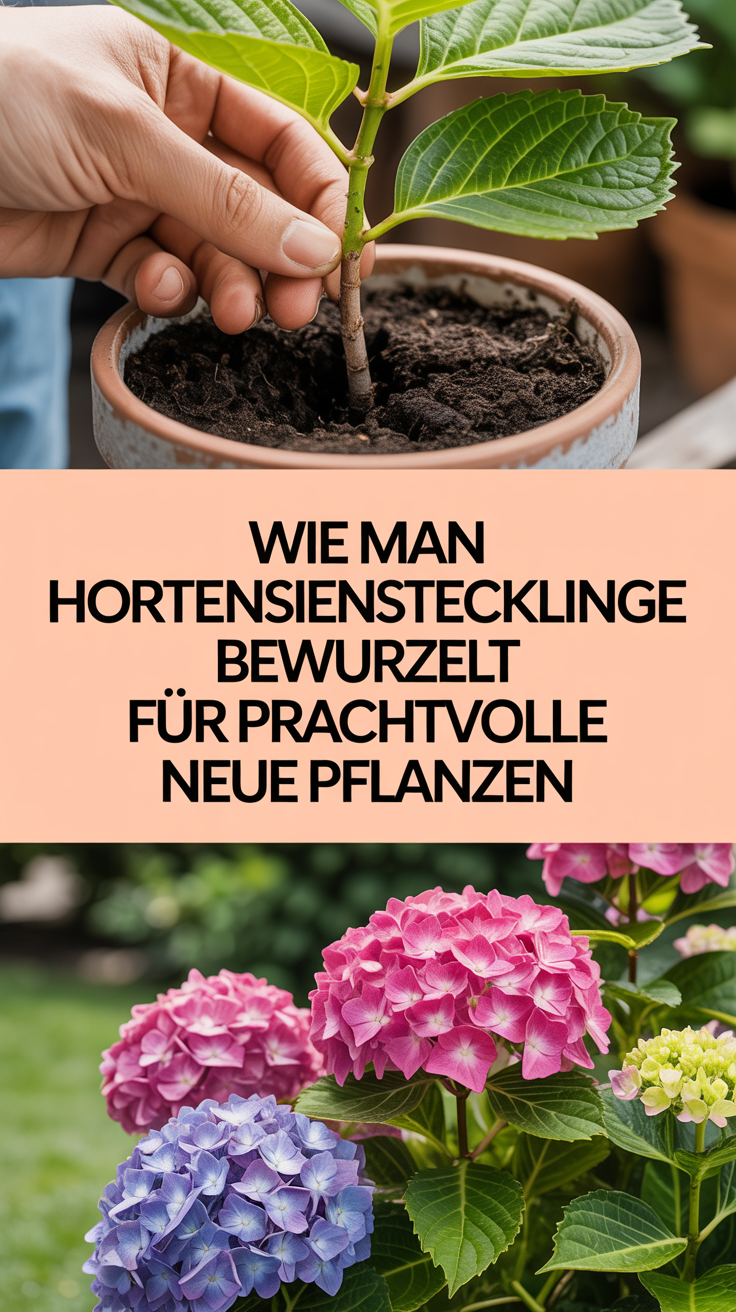 Wie man Hortensienstecklinge bewurzelt für prachtvolle neue Pflanzen