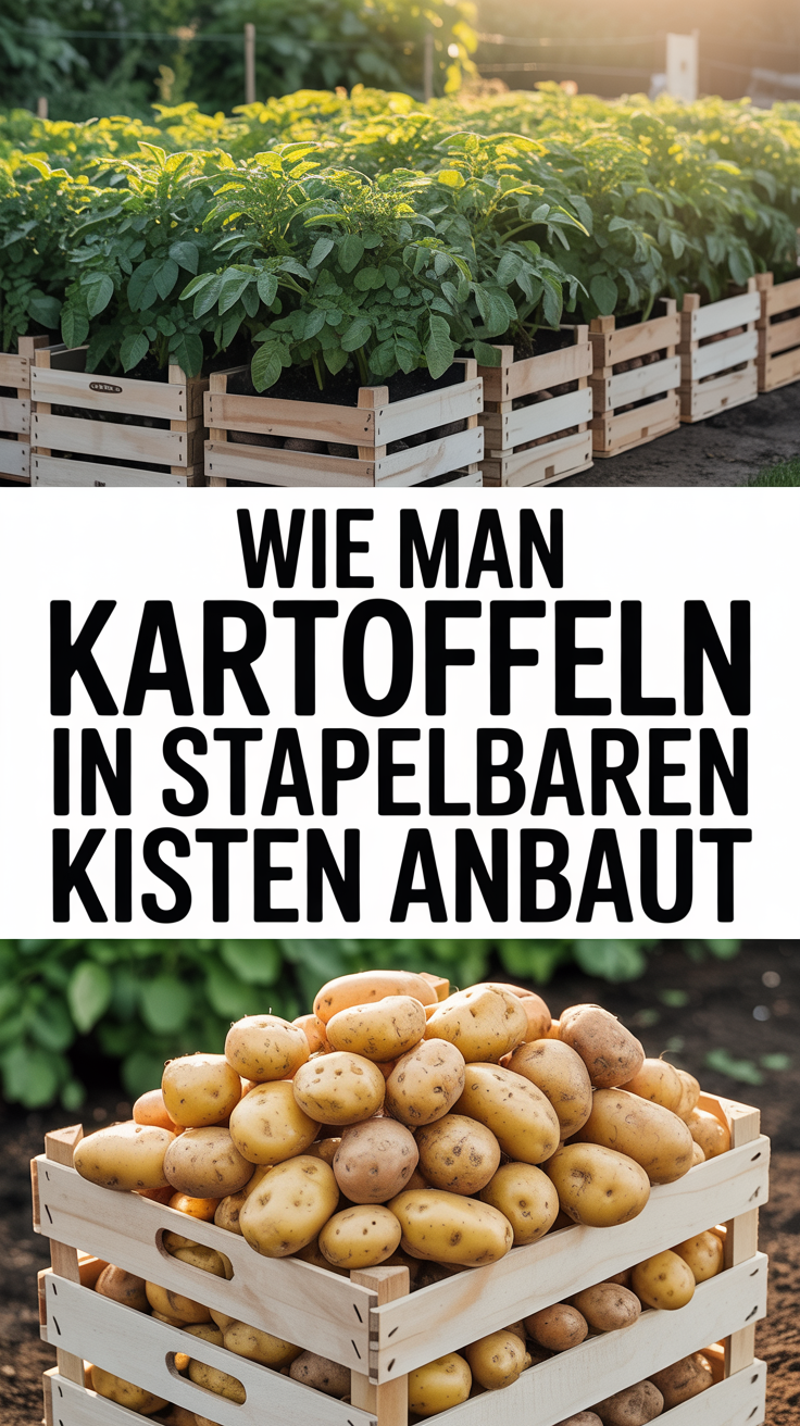 Wie man Kartoffeln in stapelbaren Kisten anbaut