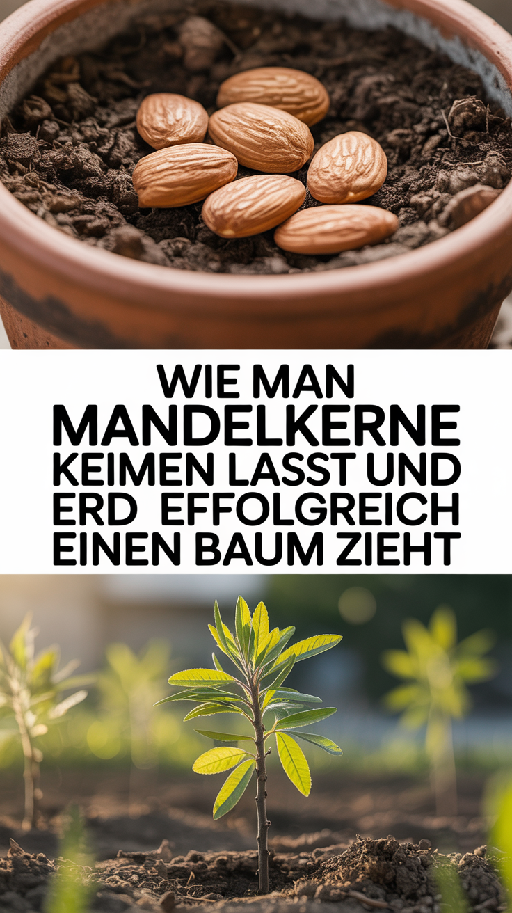 Wie man Mandelkerne keimen lässt und erfolgreich einen Baum zieht
