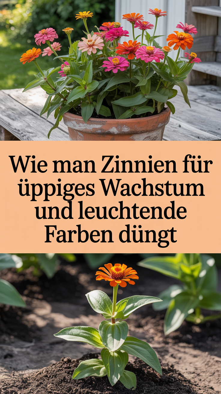 Wie man Zinnien für üppiges Wachstum und leuchtende Farben düngt