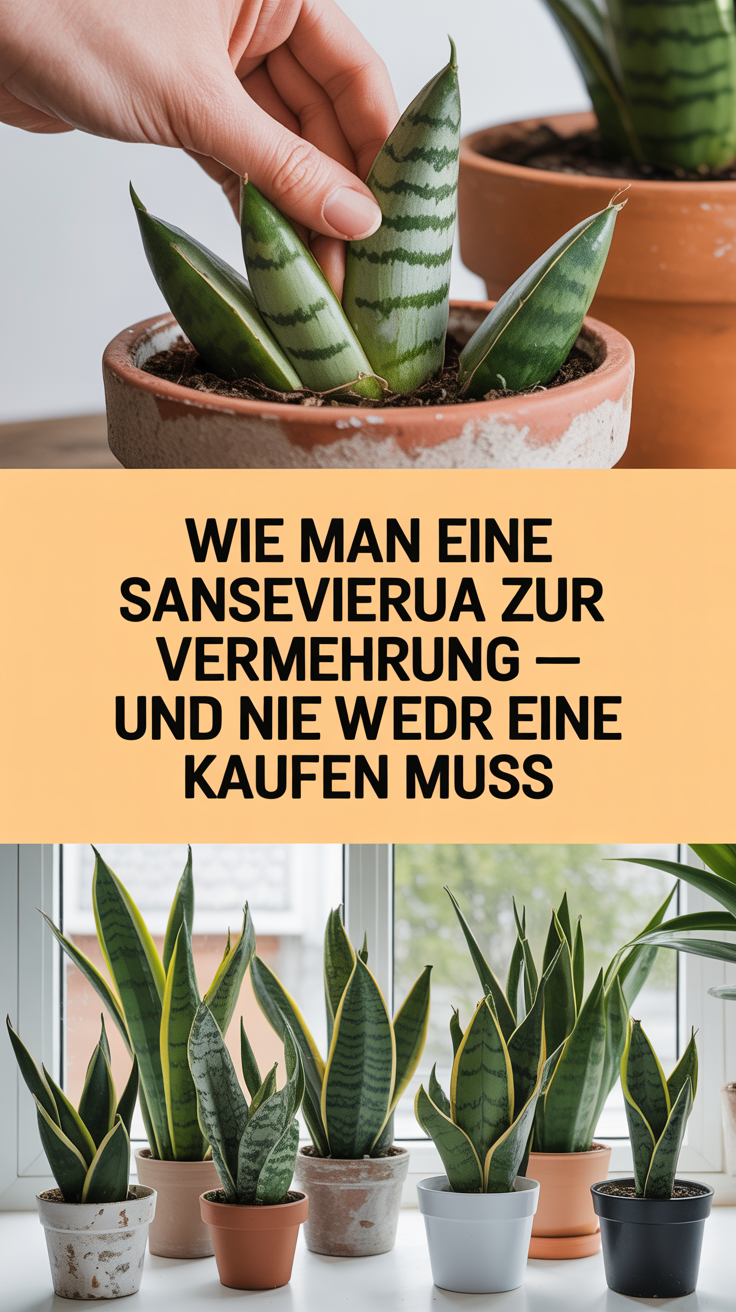 Wie man eine Sansevieria zur Vermehrung zwingt – und nie wieder eine kaufen muss