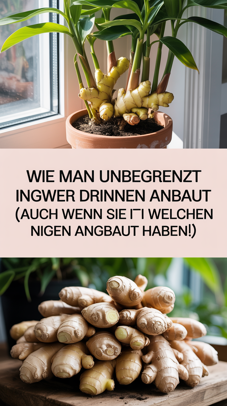 Wie man unbegrenzt Ingwer drinnen anbaut (auch wenn Sie noch nie welchen angebaut haben!)