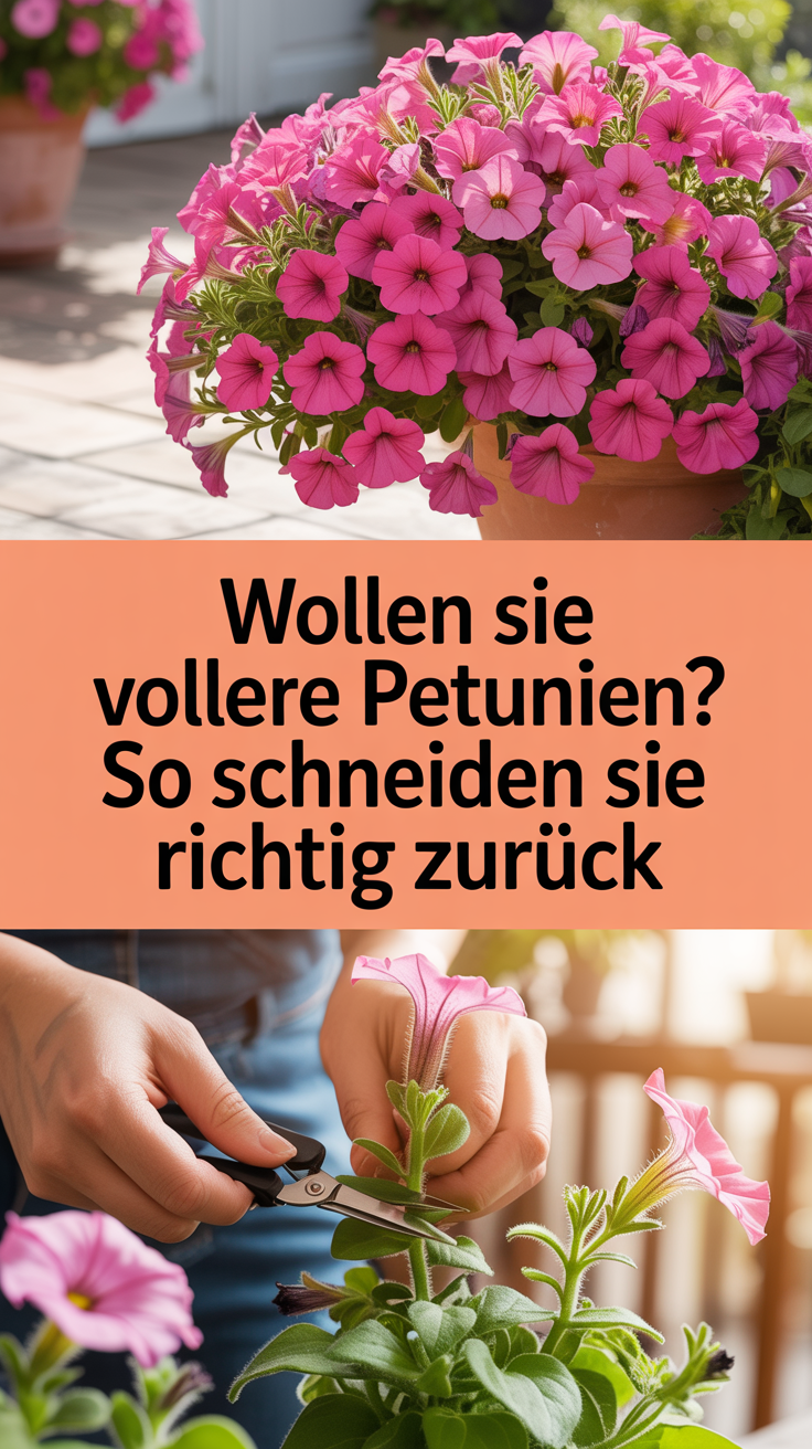 Wollen Sie vollere Petunien? So schneiden Sie sie richtig zurück